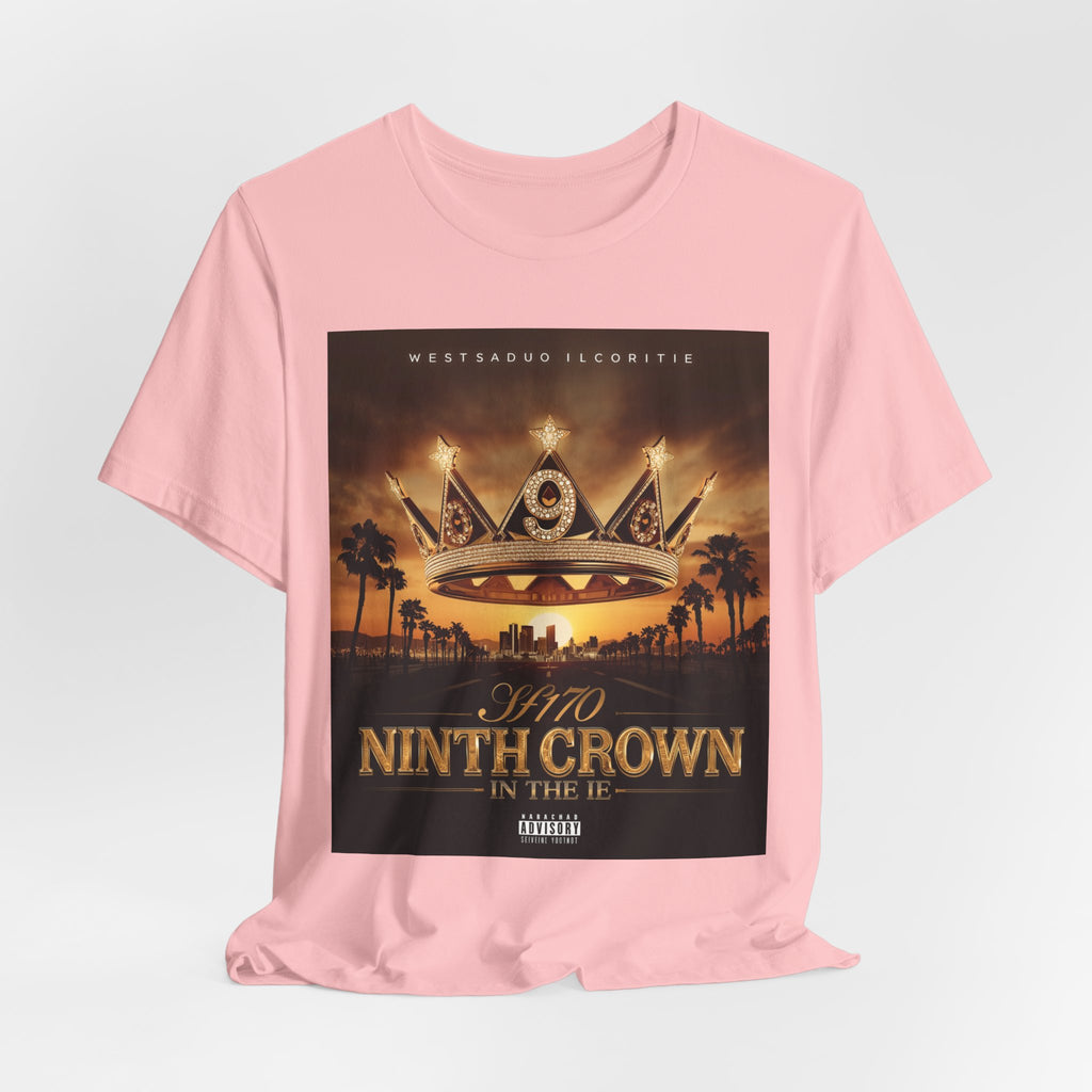 Ninth Crown Graphic Tee — Vintage Royalty Palm-Tree Album Art T-Shirt