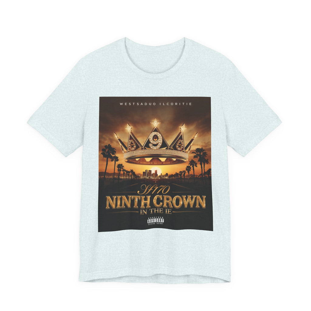 Ninth Crown Graphic Tee — Vintage Royalty Palm-Tree Album Art T-Shirt